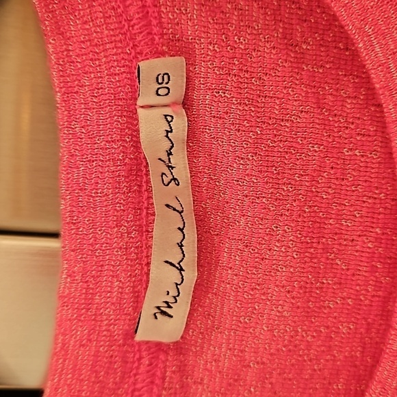 💕MICHAEL STARS💕 Fallon Shine Tee ~ Fandango Pink One Size NWOT - Picture 12 of 14